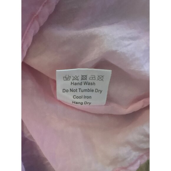 Kourt Ruffled Sleeve Rayon/Linen Blend Multi-Color Tropical Print Mini Dress - Picture 5 of 9